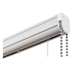 White roller blind w.