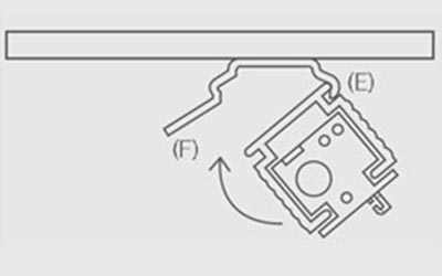 Adjustable blind mec.
