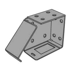 Adjustable metal hin.