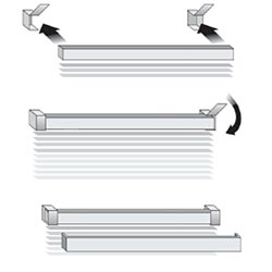 Adjustable blind mec.